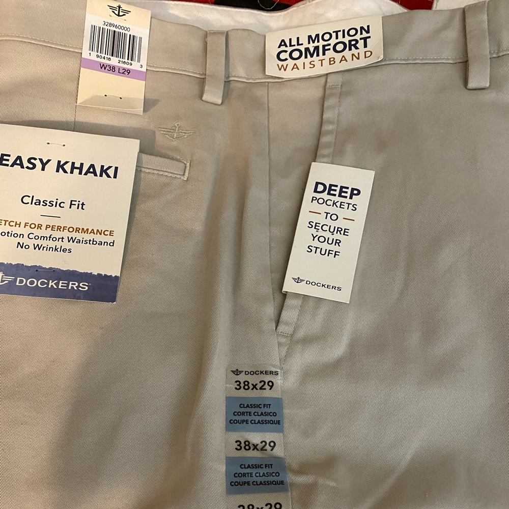 Men’s Docker pants.